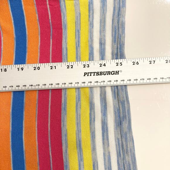 NWOT SOFT SURROUNDINGS Sweater S  Rainbow Stripe Multicolor Knit”Oasis” - Picture 8 of 9